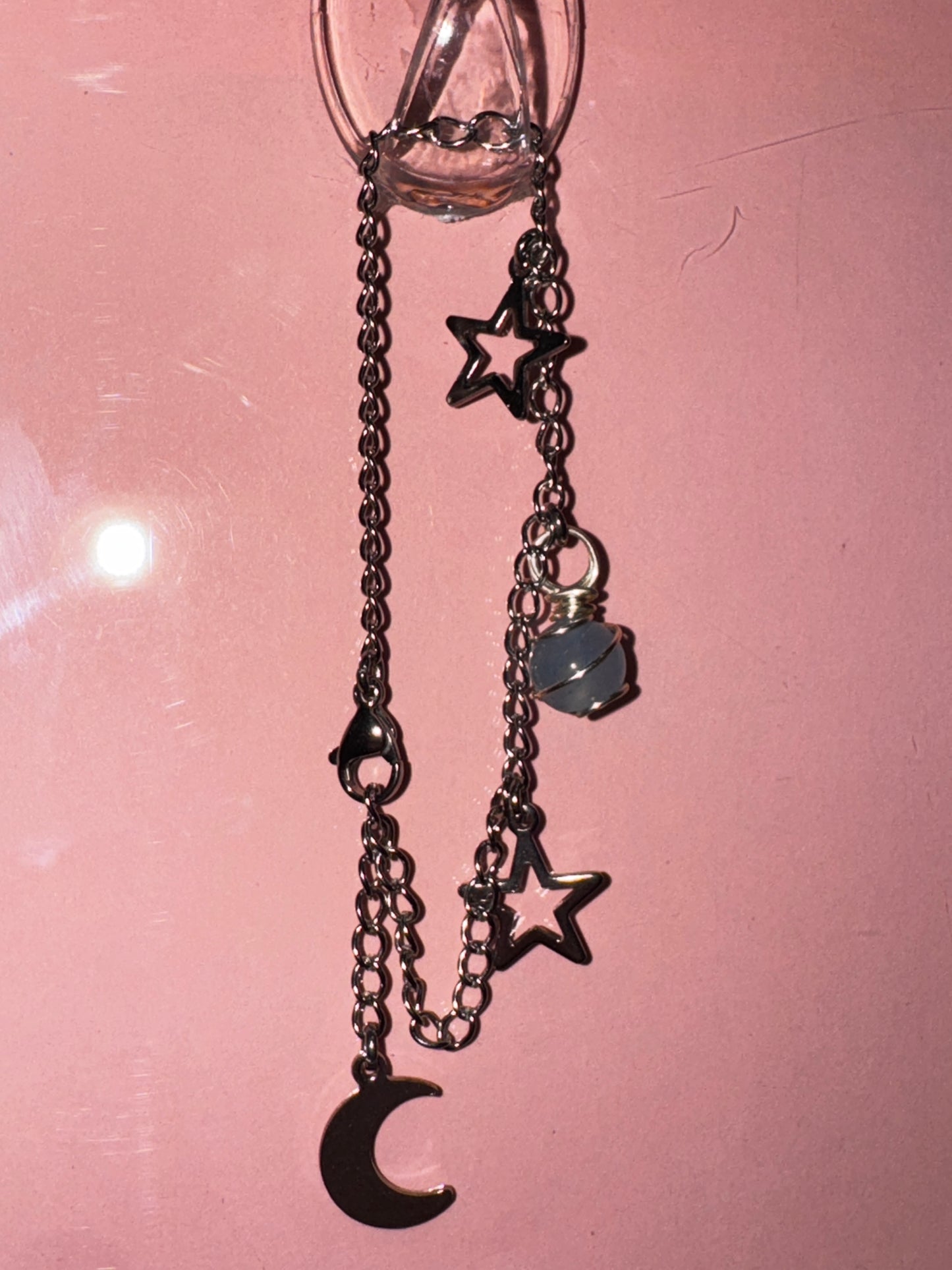Charm Wanderer Bracelet - Blue Morganite
