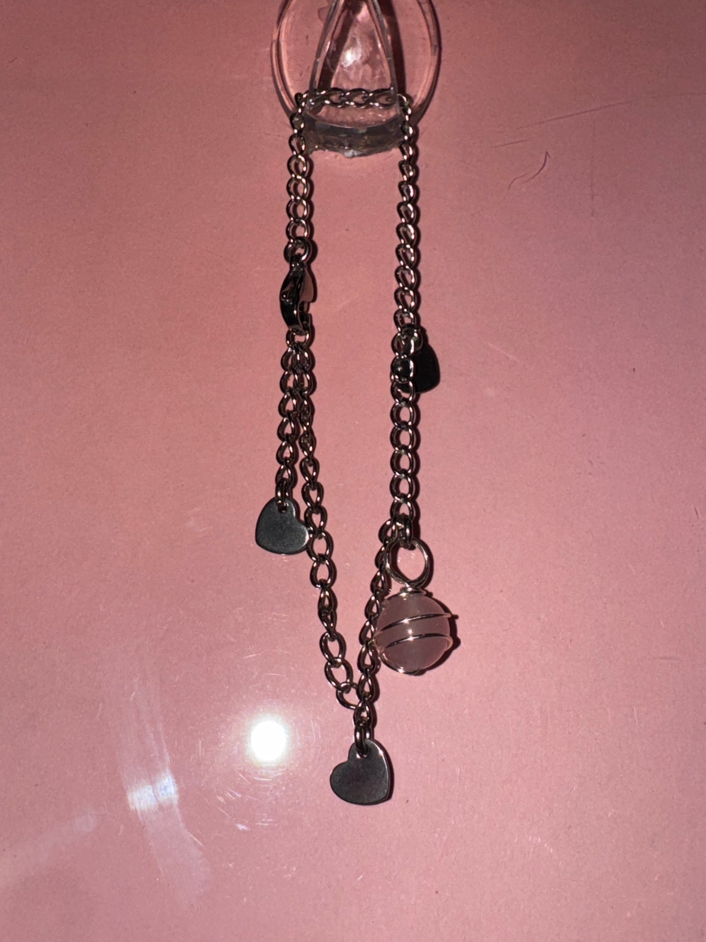 Charm Wanderer Bracelet - Pink Morganite