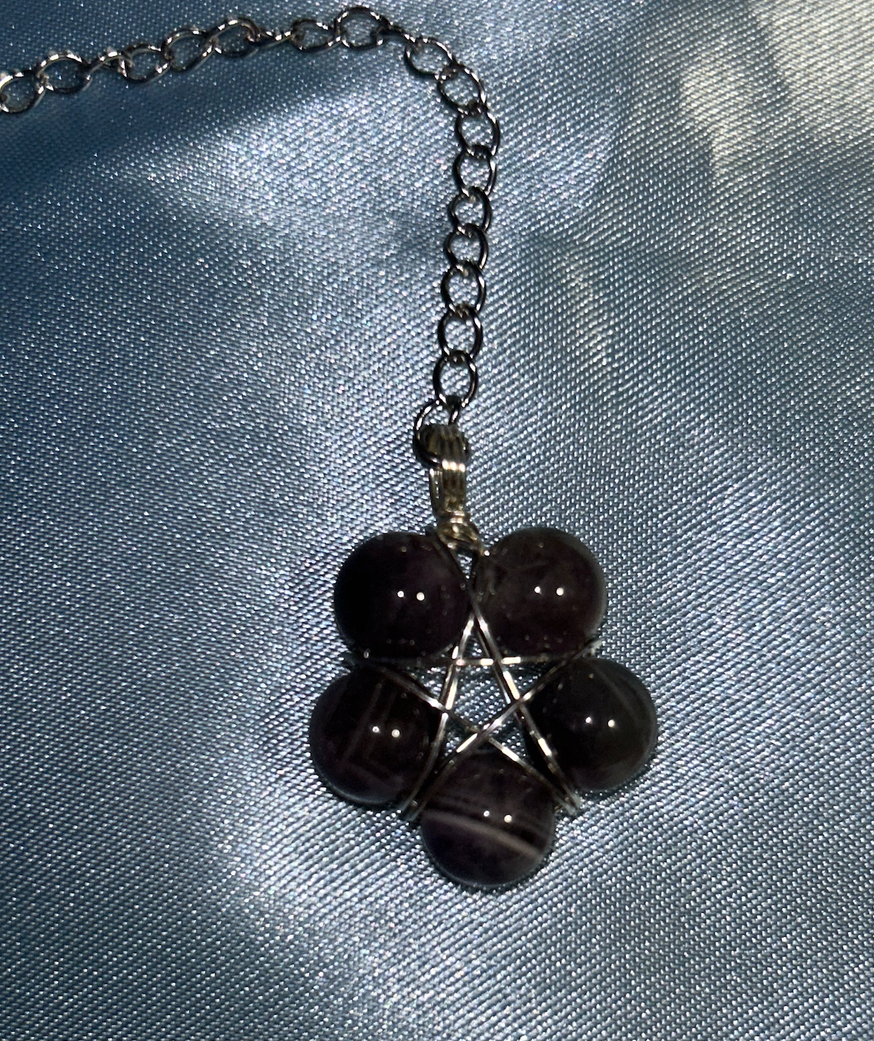 Amethyst Pentagram Pendulum
